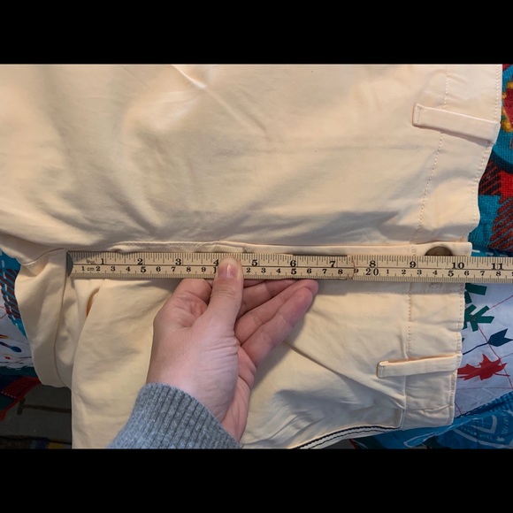 NWT GAP Girlfriend Chino XS Pant Yellow w/ Stripe - Picture 8 of 8